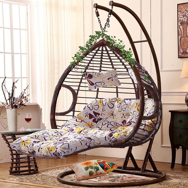 Spider Plant Hanging - ハンギングバスケット籐椅子、室内用ハンモック、ダブルスイング、バルコニーロッキングチェア、鳥の巣スパイダープラント、レイジークレードルチェア
