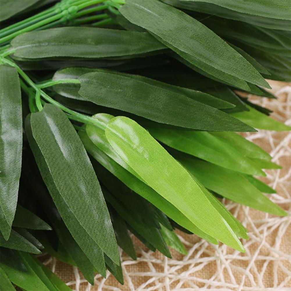 10 個人工緑の竹の葉フェイクグリーン植物シミュレーション緑 - Ficus Lyrata Tree のレビューと価格