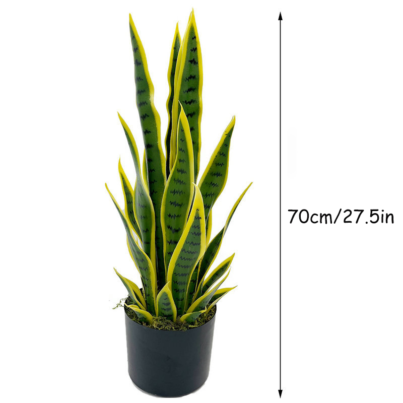 40-100cmの人工サンセヴィエリア（スネークプラント）黒 - Ficus Lyrata Tree のレビューと価格