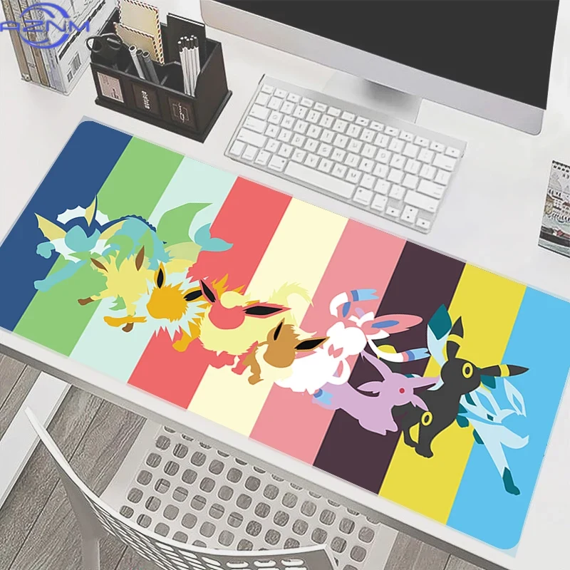 ゲンガーの黒と紫のネオンカラーのシルエットが描かれた大型マウ - Tradescantia Purple のレビューと価格