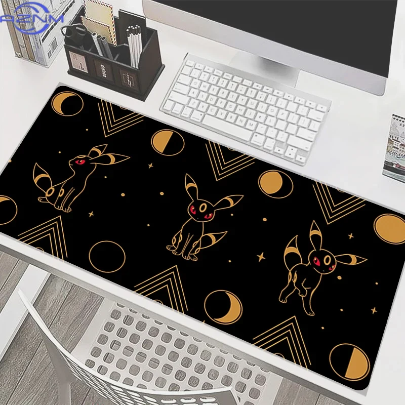 ゲンガーの黒と紫のネオンカラーのシルエットが描かれた大型マウ - Tradescantia Purple のレビューと価格