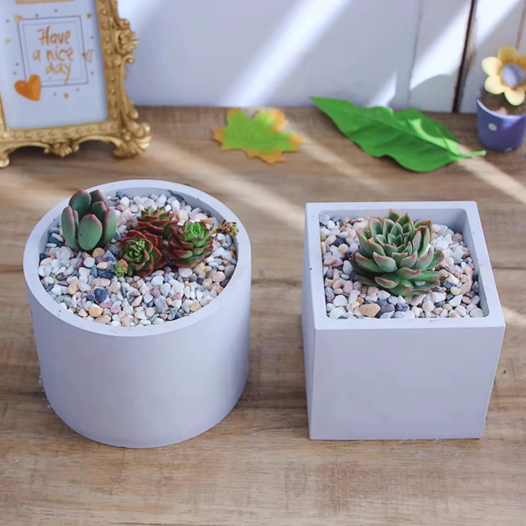 15cm大型丸型コンクリート植木鉢シリコンモールド、正方形セ - Echeveria Succulent のレビューと価格