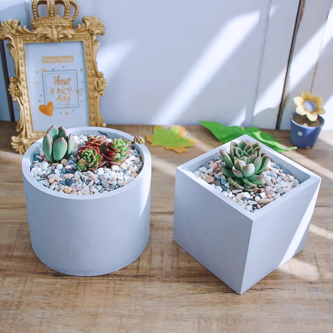 15cm大型丸型コンクリート植木鉢シリコンモールド、正方形セ - Echeveria Succulent のレビューと価格