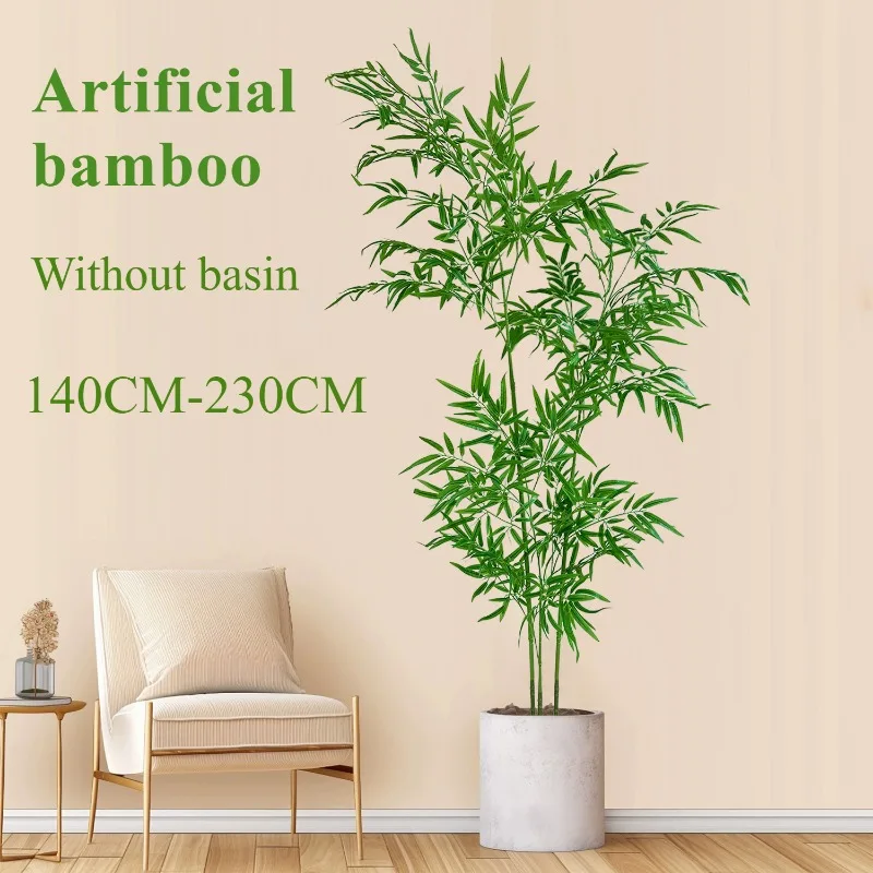 人工竹大緑竹 1.4 メートルに 2.3 メートル竹ホーム床 - Ficus Lyrata Tree のレビューと価格