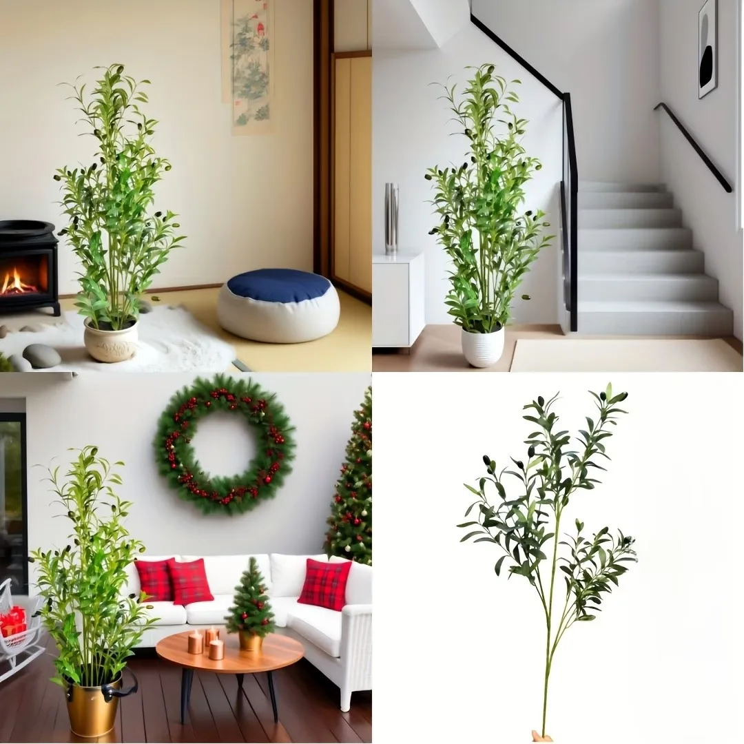 人工オリーブの木 28cm-120cm ポットなし フェイク - Ficus Lyrata Tree のレビューと価格