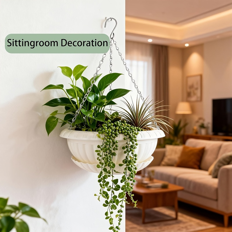 スパイダープランツ用大型吊り下げ植木鉢、吊り下げ式プランター - Spider Plant Hanging のレビューと価格